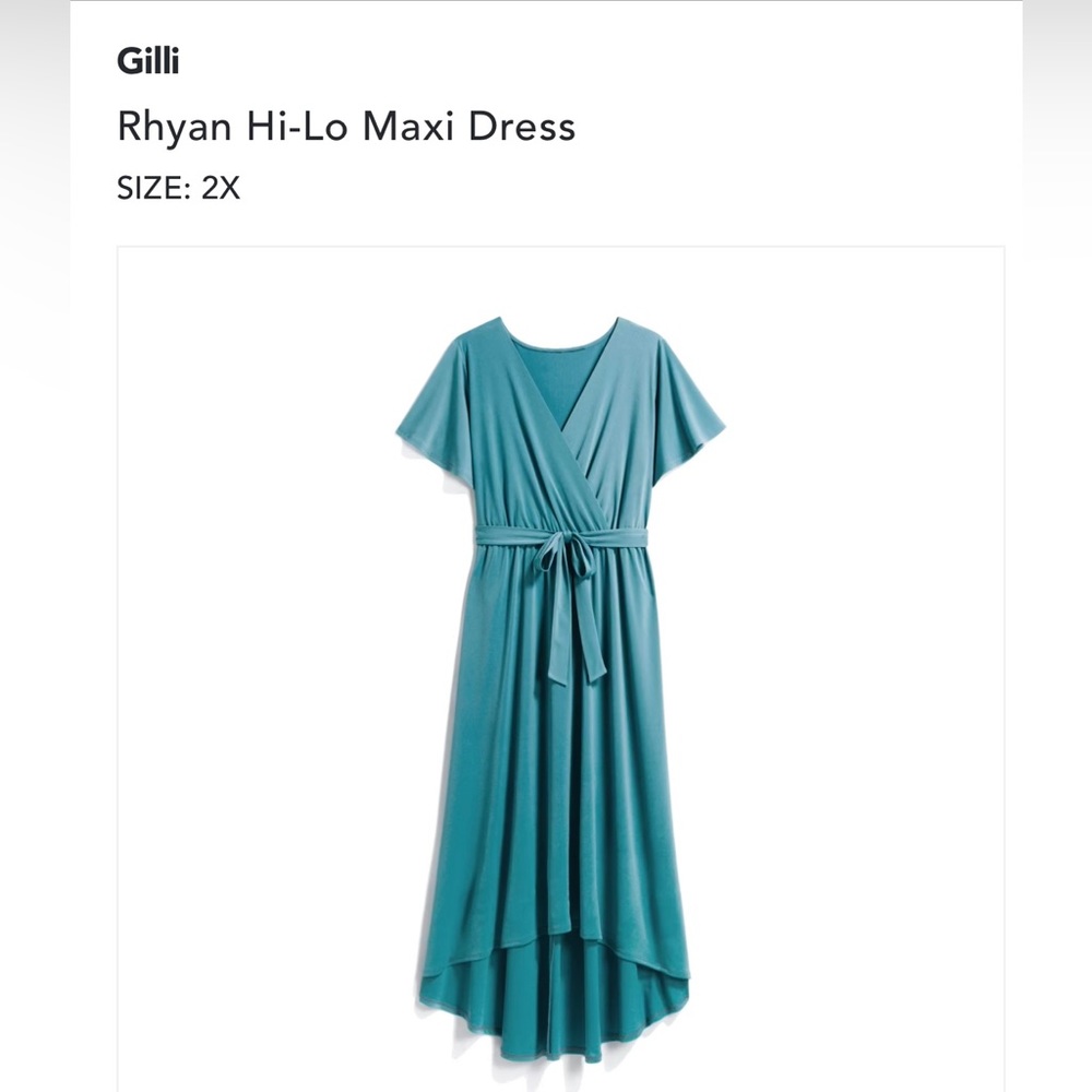Short Sleeve Maxi Dress 2X